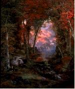 Thomas Moran Autumnal Woods oil on canvas